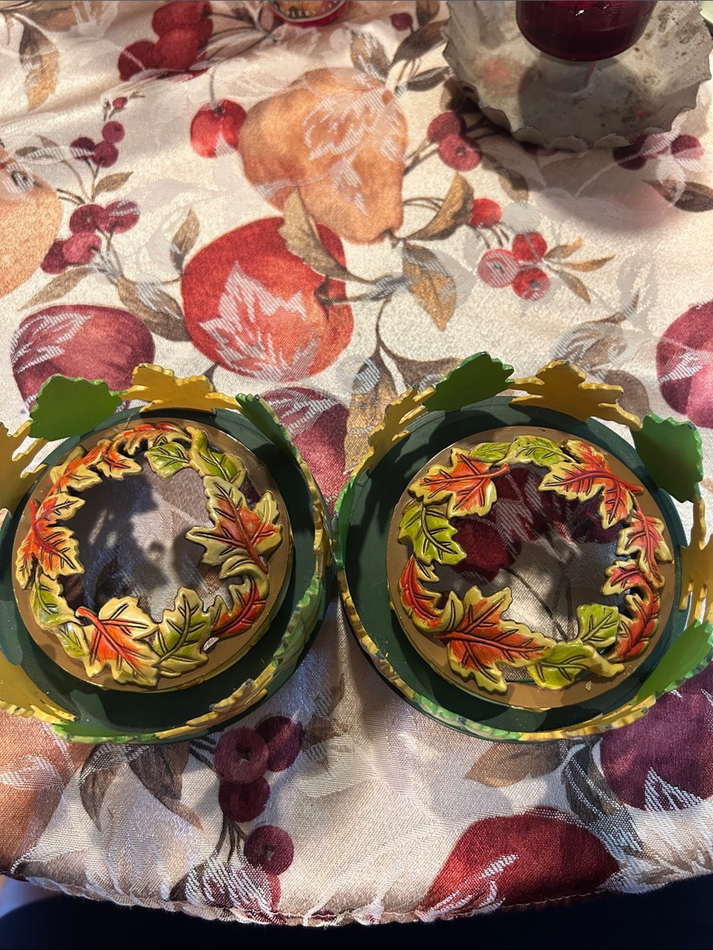 Yankee candle fall leaves illuminate-lid pair